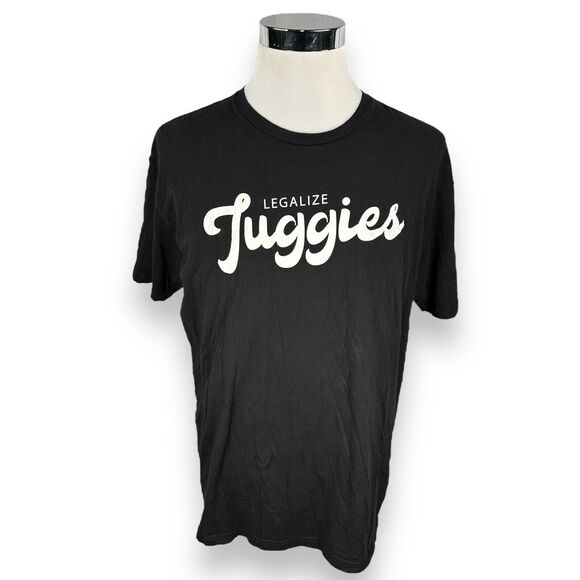 Nelk Boys Full Send Legalize Tuggies T-Shirt Men's XL Short Sleeve Cotton Black - Picture 1 of 8